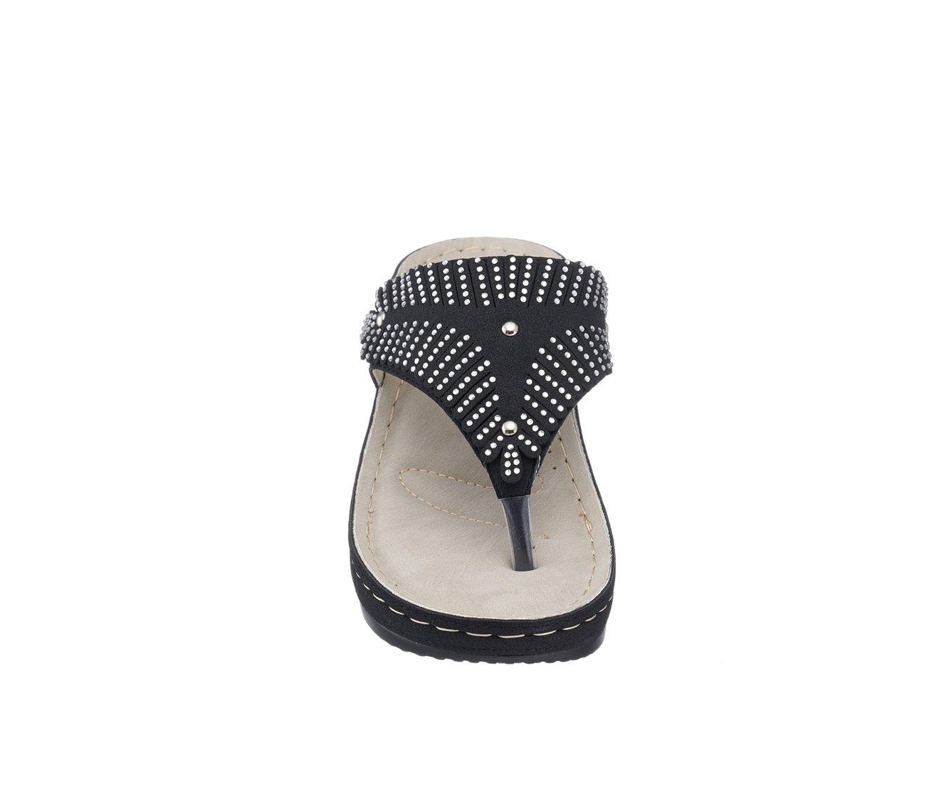 Women's GC Shoes Virginia Wedge Flip Flops