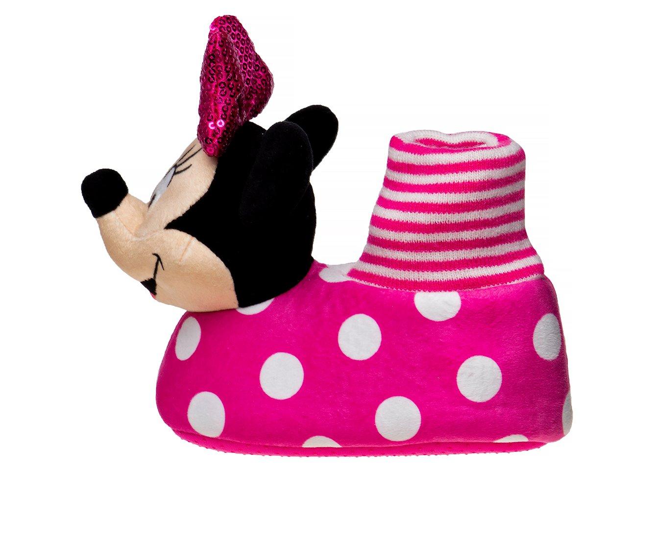 Disney Toddler & Little Kid Minnie Mouse Dot Bootie Slippers