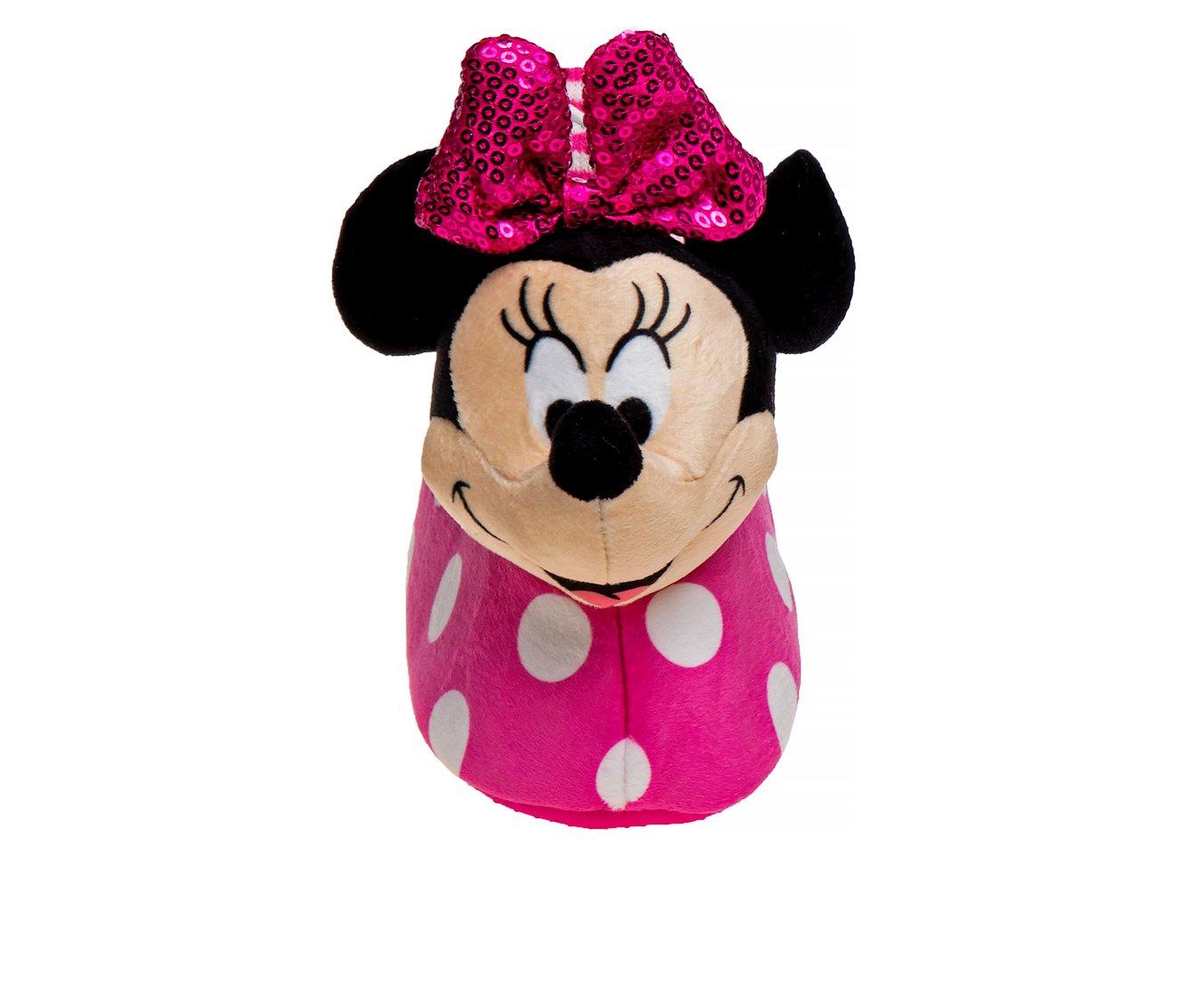 Disney Toddler & Little Kid Minnie Mouse Dot Bootie Slippers
