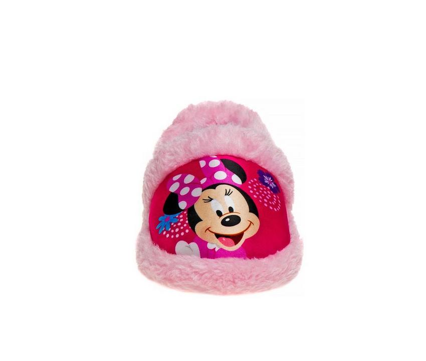 Disney Toddler & Little Kid Minnie Mouse Furry Slip-On Slippers