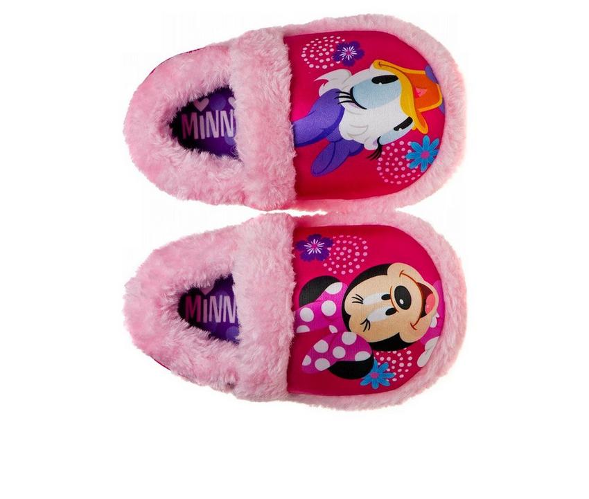 Disney Toddler & Little Kid Minnie Mouse Furry Slip-On Slippers