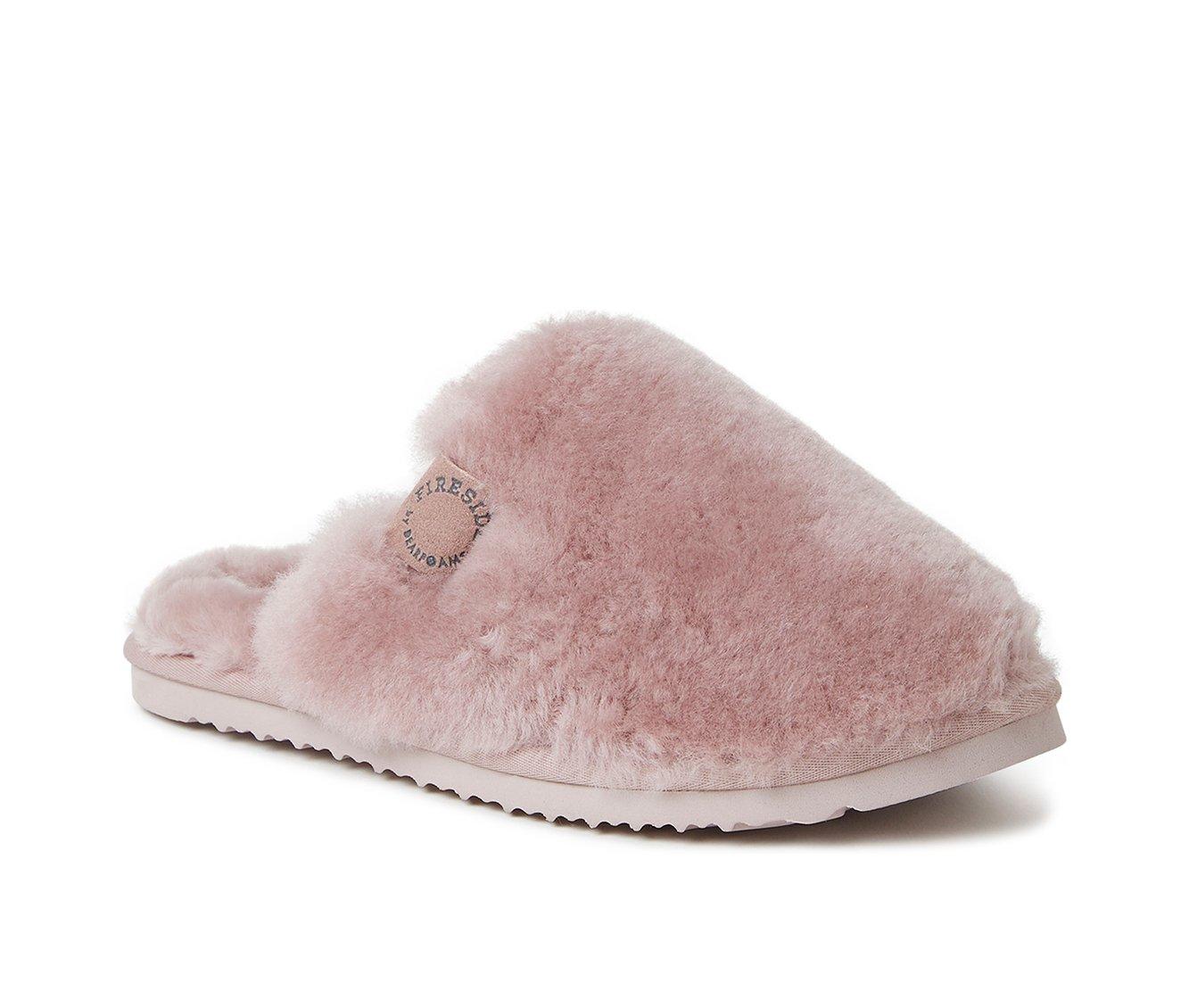 Fireside by Dearfoams Women's Shelly Beach Shearling Scuff Slippers