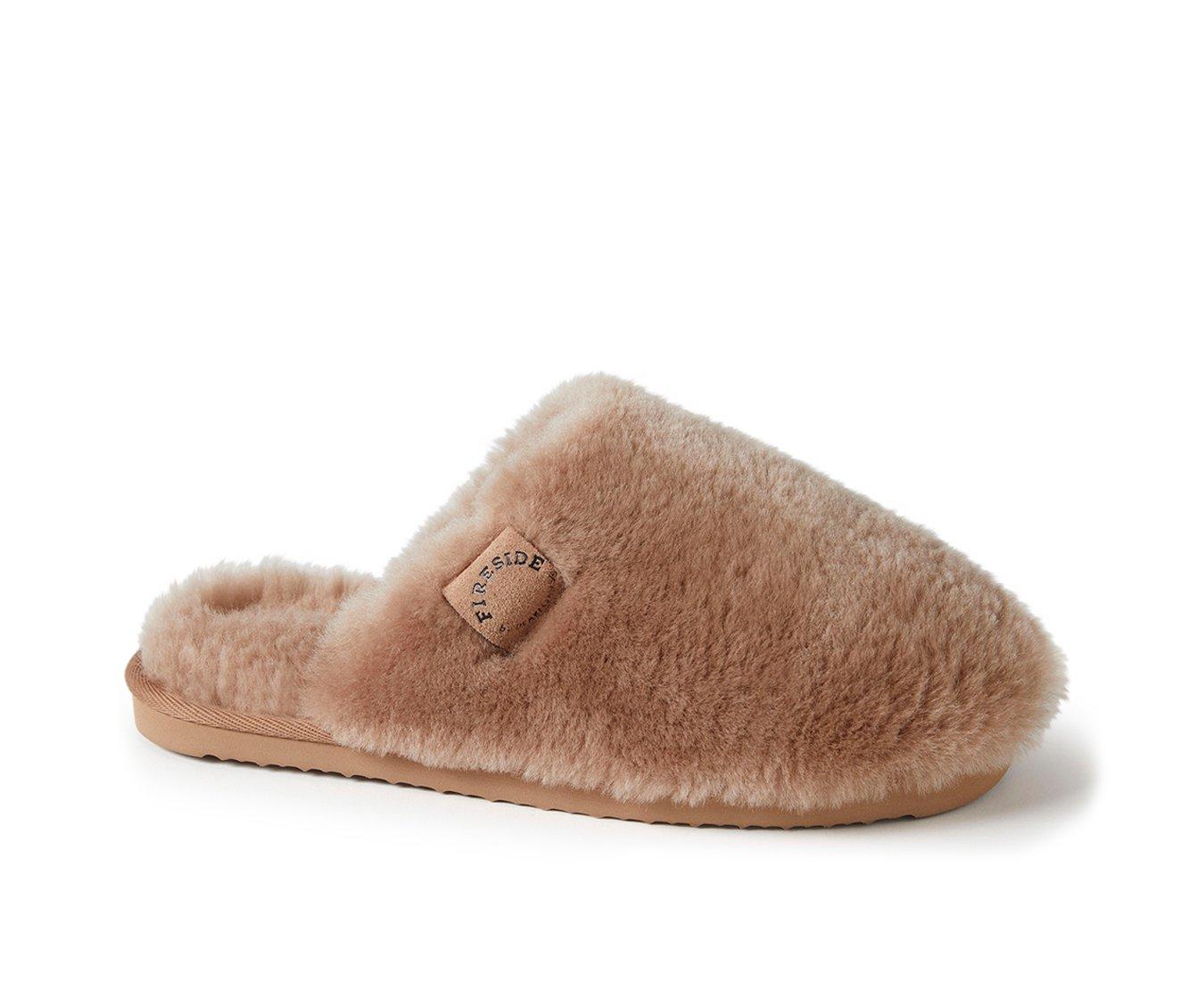 Fireside by Dearfoams Women's Shelly Beach Shearling Scuff Slippers