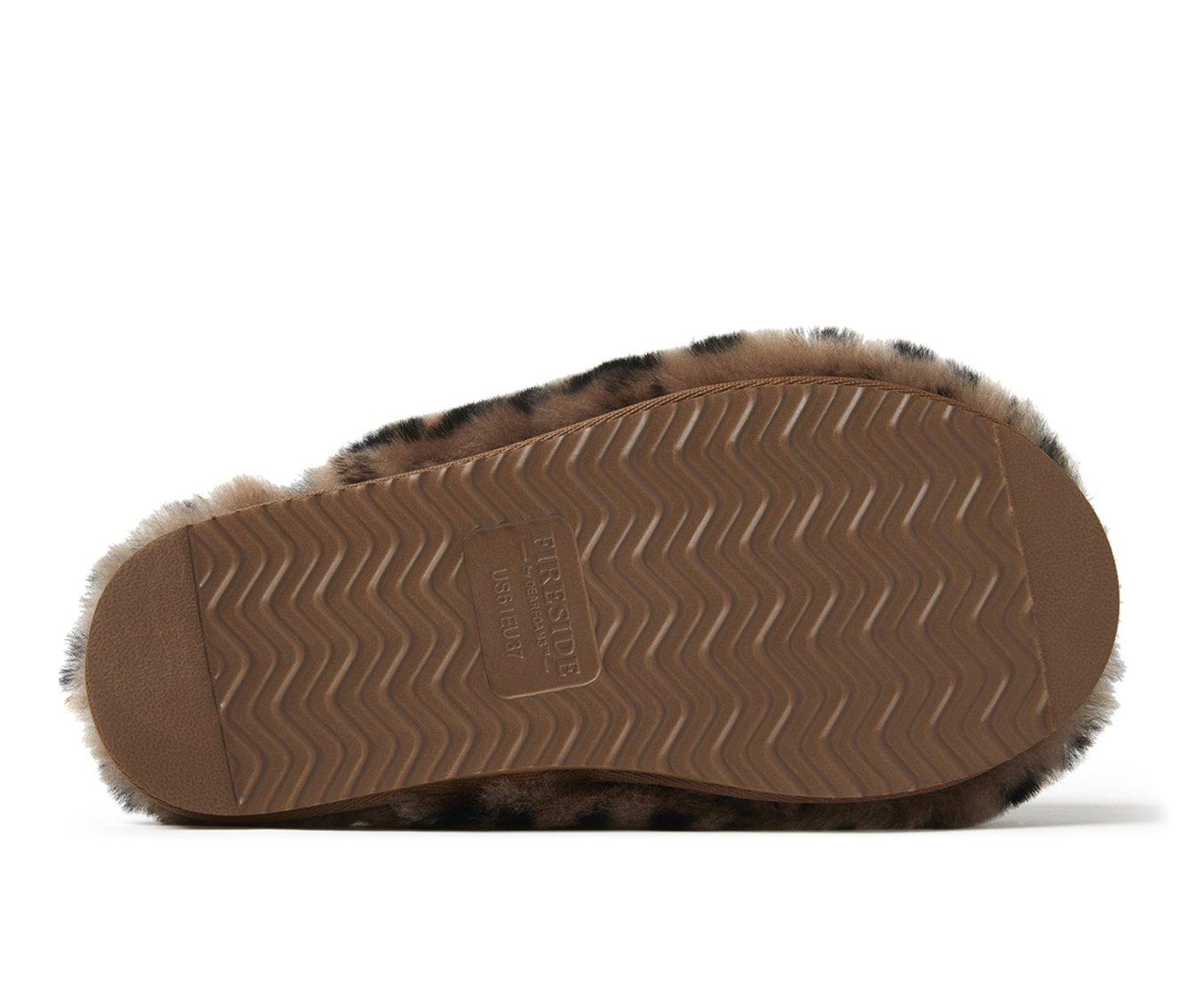 Fireside by Dearfoams Women's Shelly Beach Shearling Scuff Slippers