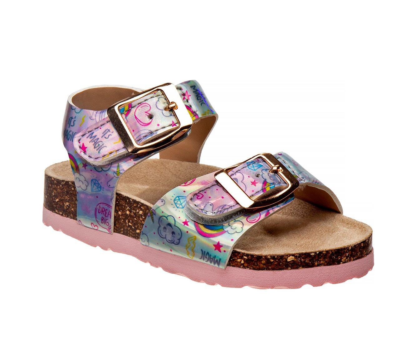 Girls' Laura Ashley Toddler 88382H Buckle Footbed Sandals