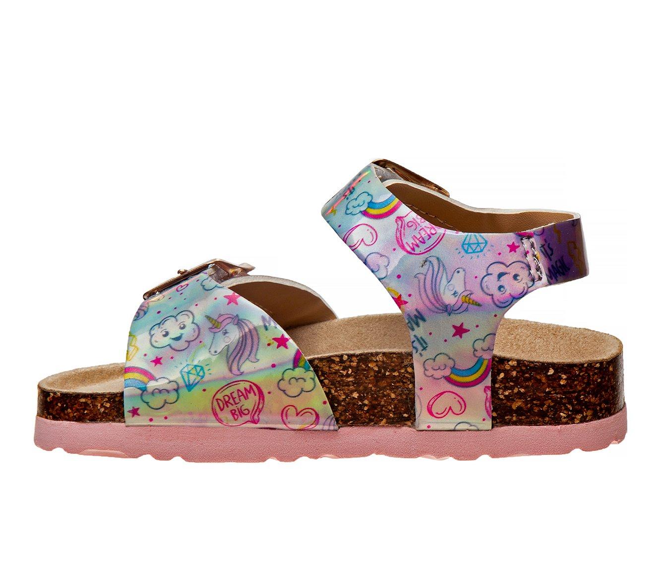 Girls' Laura Ashley Toddler 88382H Buckle Footbed Sandals