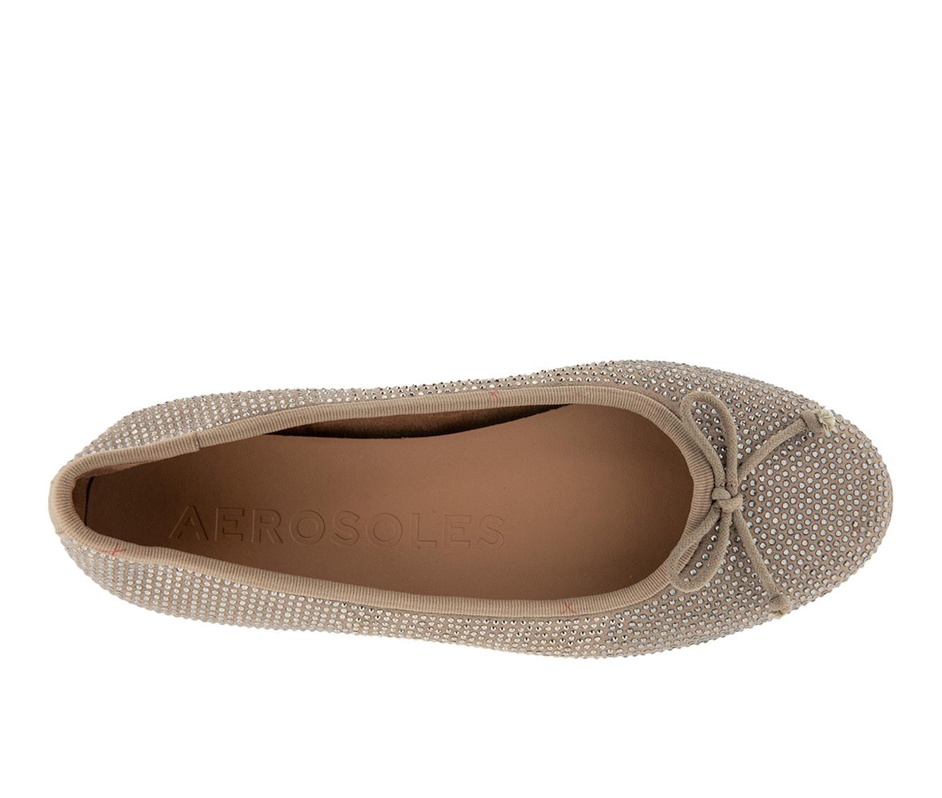 Aerosoles Homebet Women s Ballet Flats Size 7.5 Trench Coat Faux Suede