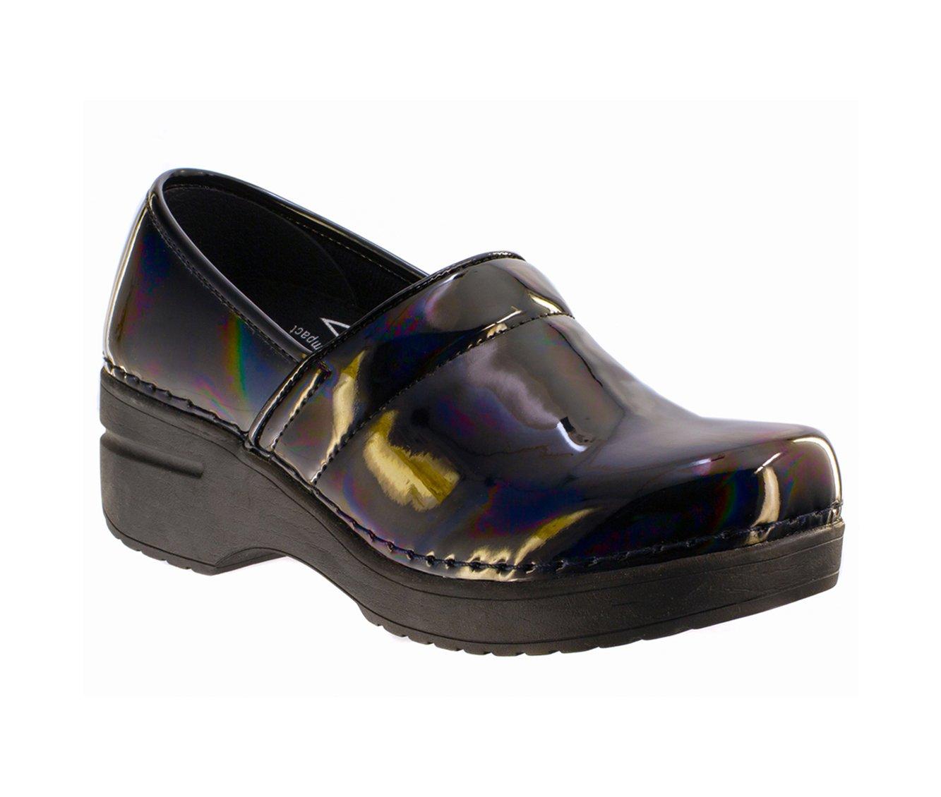 Women's Easy Works by Easy Street Lead Iridescent Slip-Resistant Clogs