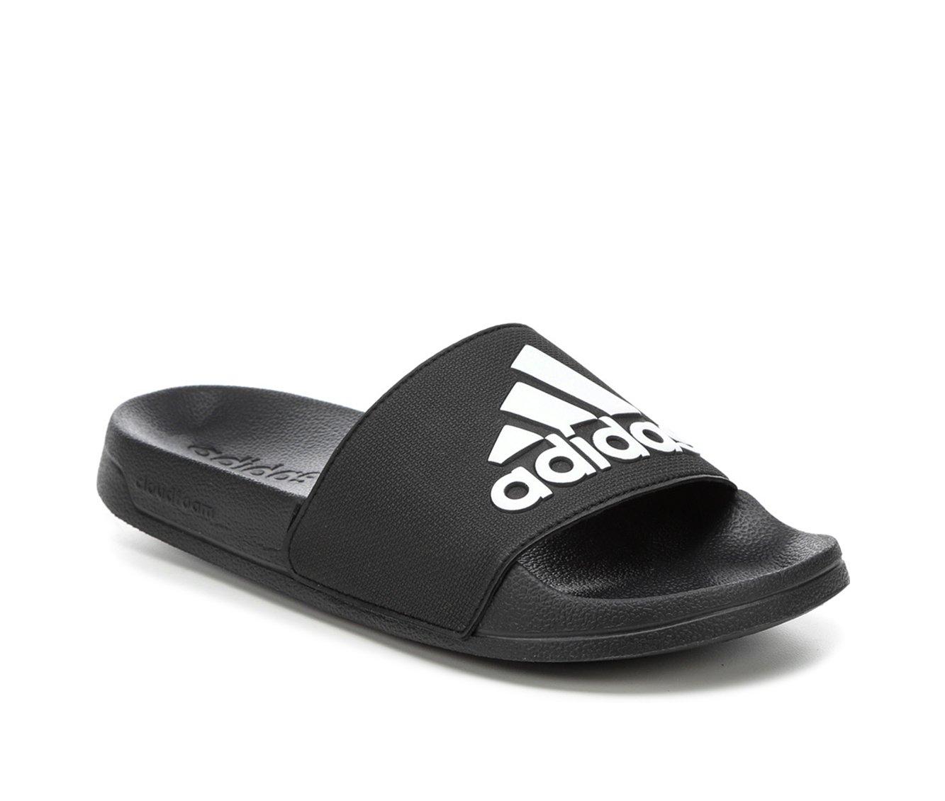 Adidas Men s Adilette Shower Slides Size 13 Black White Black