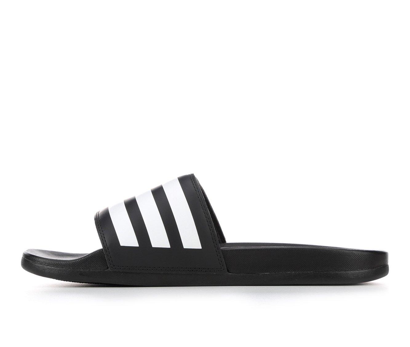 Women's Adidas Adilette Comfort Stripe Sport Slides