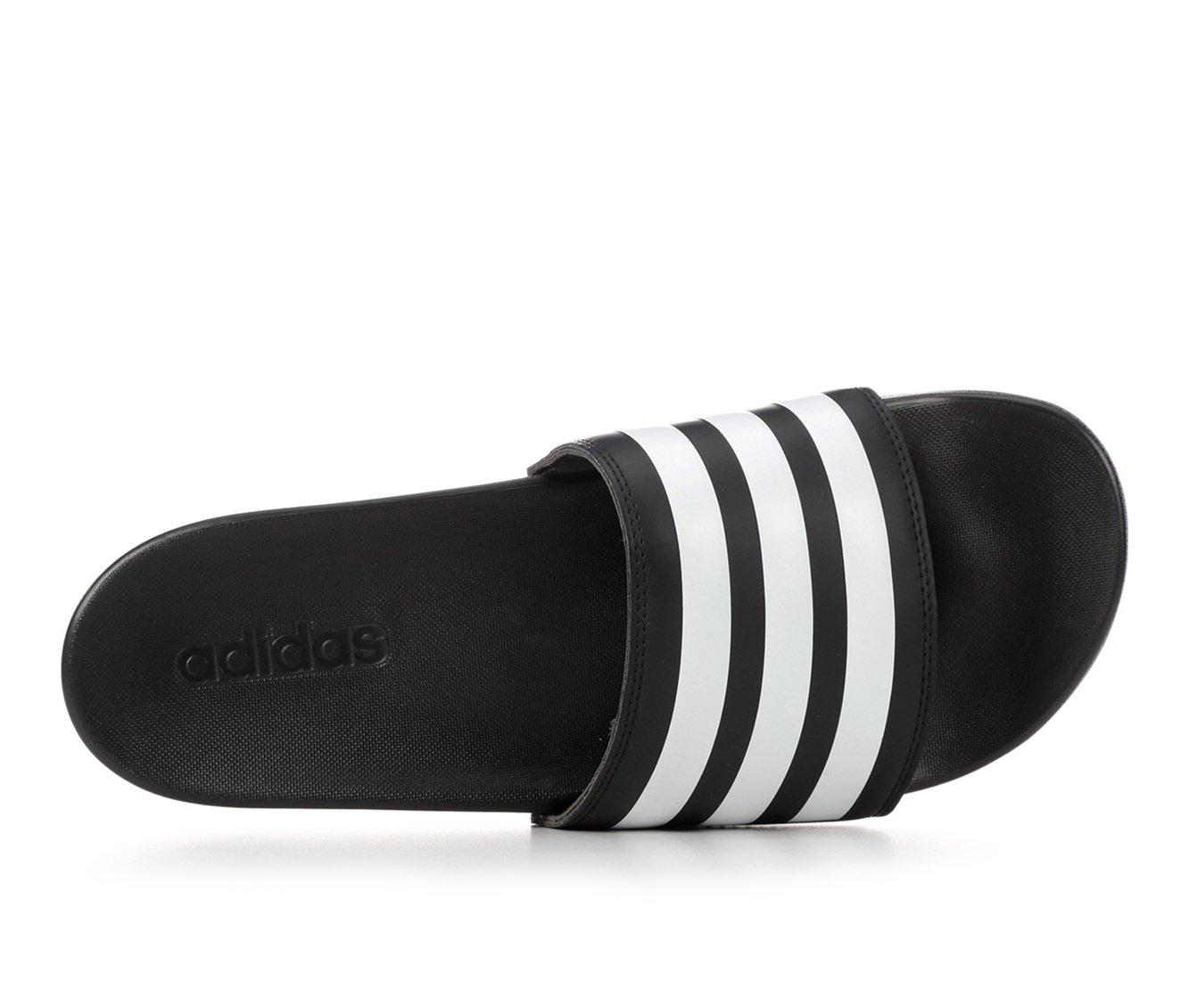 Adidas stripe online slides