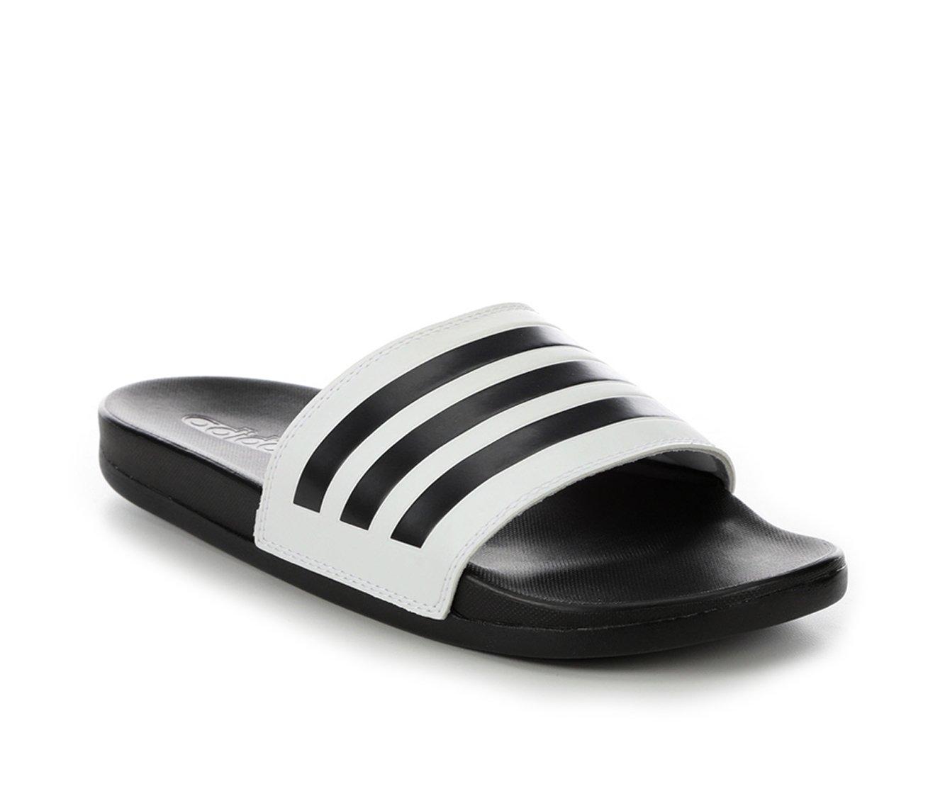 Women's Adidas Adilette Comfort Stripe Sport Slides