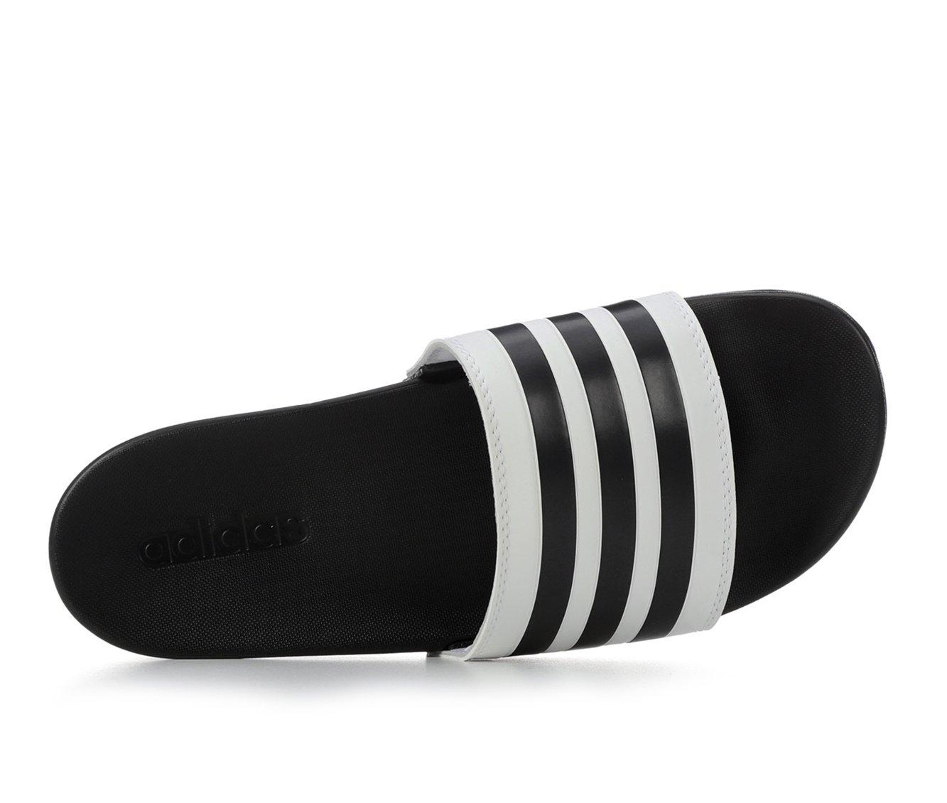 Women's Adidas Adilette Comfort Stripe Sport Slides