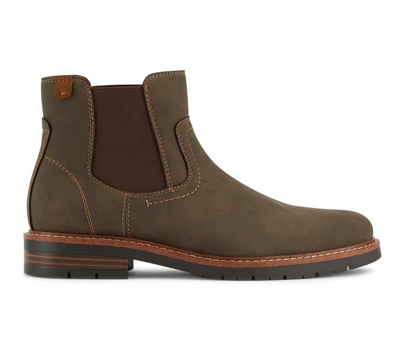 Dockers Men's Durham Chelsea Boots – Tan Leather Casual Dress Boots, Size 12 M - View #12