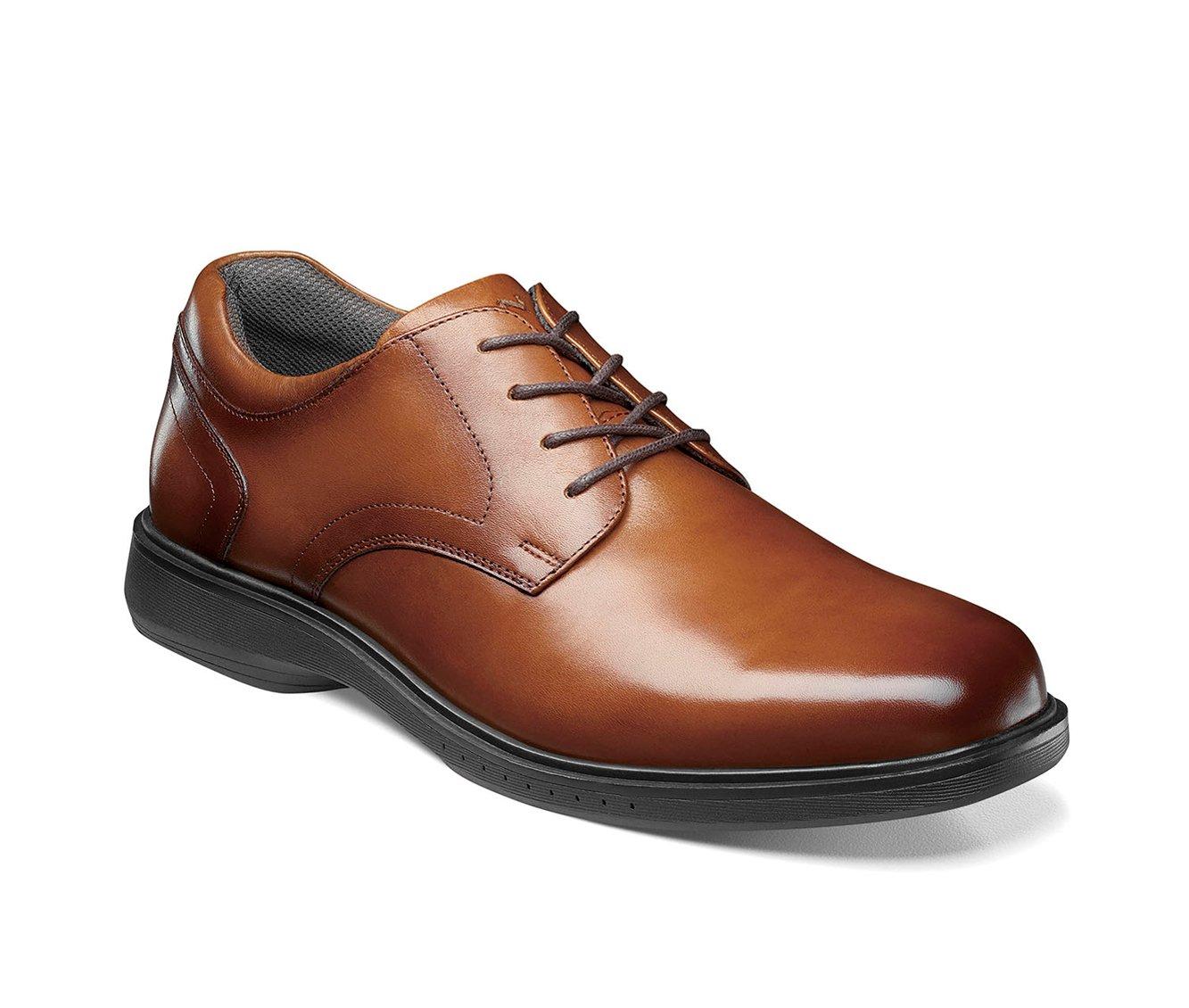 Men's Nunn Bush Kore Pro Plain Toe Slip-Resistant Oxfords