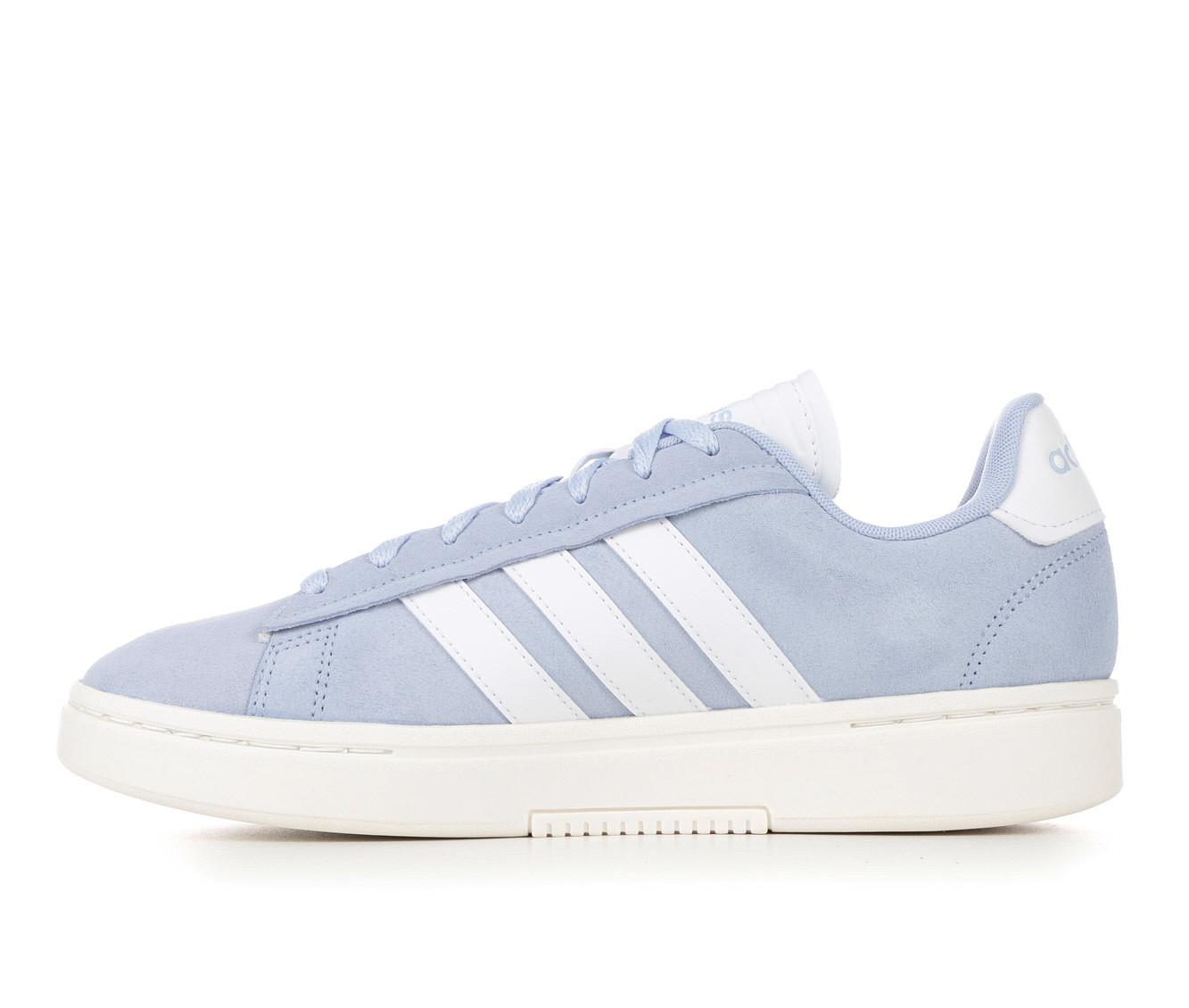 adidas Women's Grand Court Alpha Sneaker, White/Blue