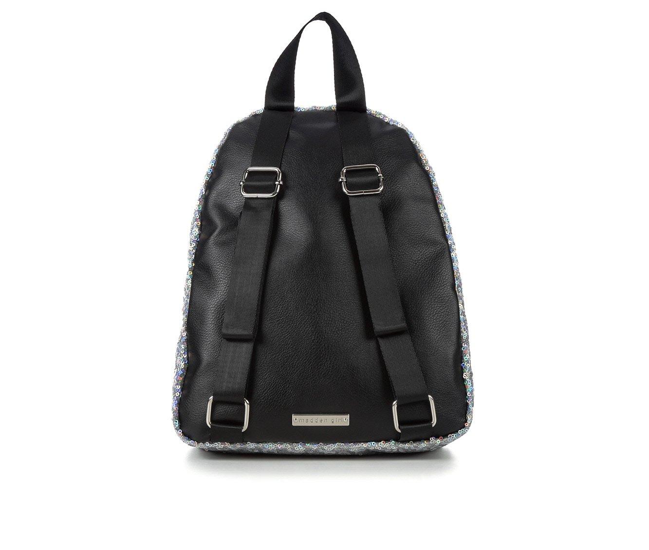 Madden Girl Sherpa Mini Checkered Backpack