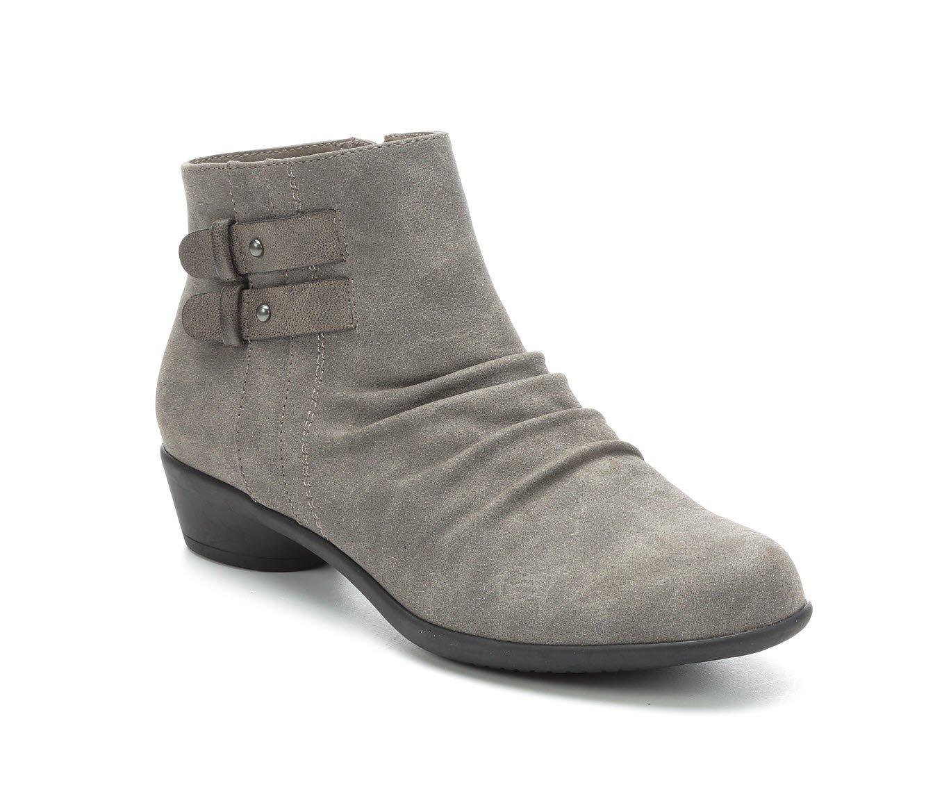 Women's Solanz Cherlie Ruched Booties | Shoe Carnival