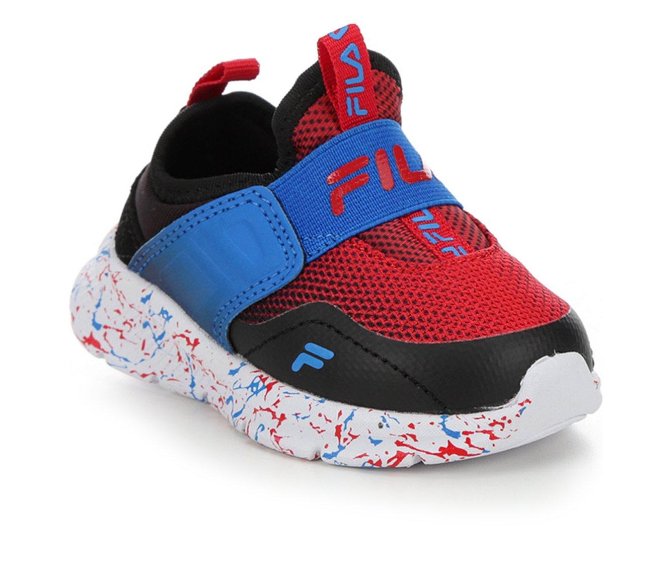 Boys' Fila Toddler Landbuzzer Marble Slip-On Running Shoes