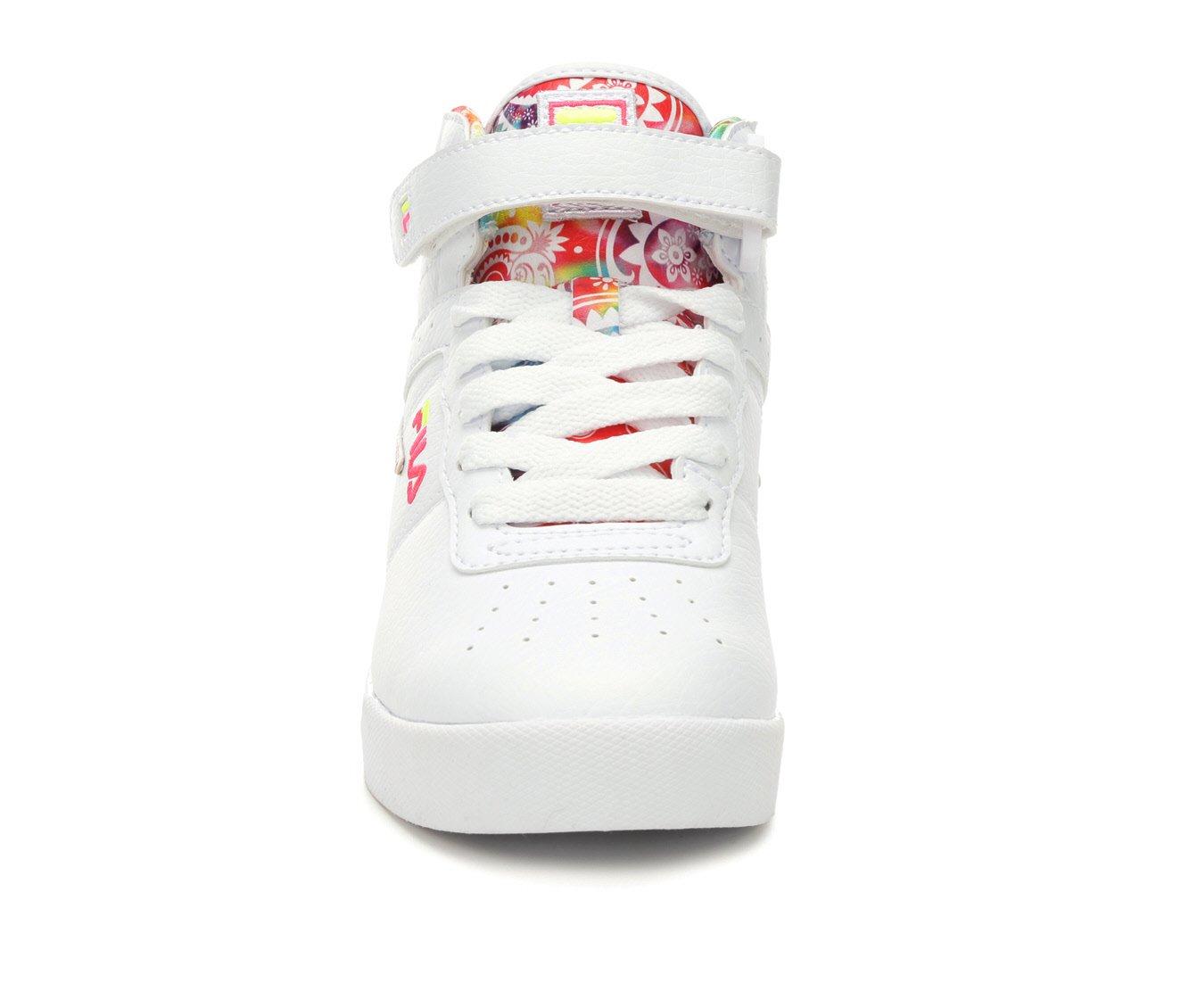Girls' Fila Little Kid & Big Kid Vulc 13 Rogue Tie-Dye High-Top Sneakers |  Shoe Carnival