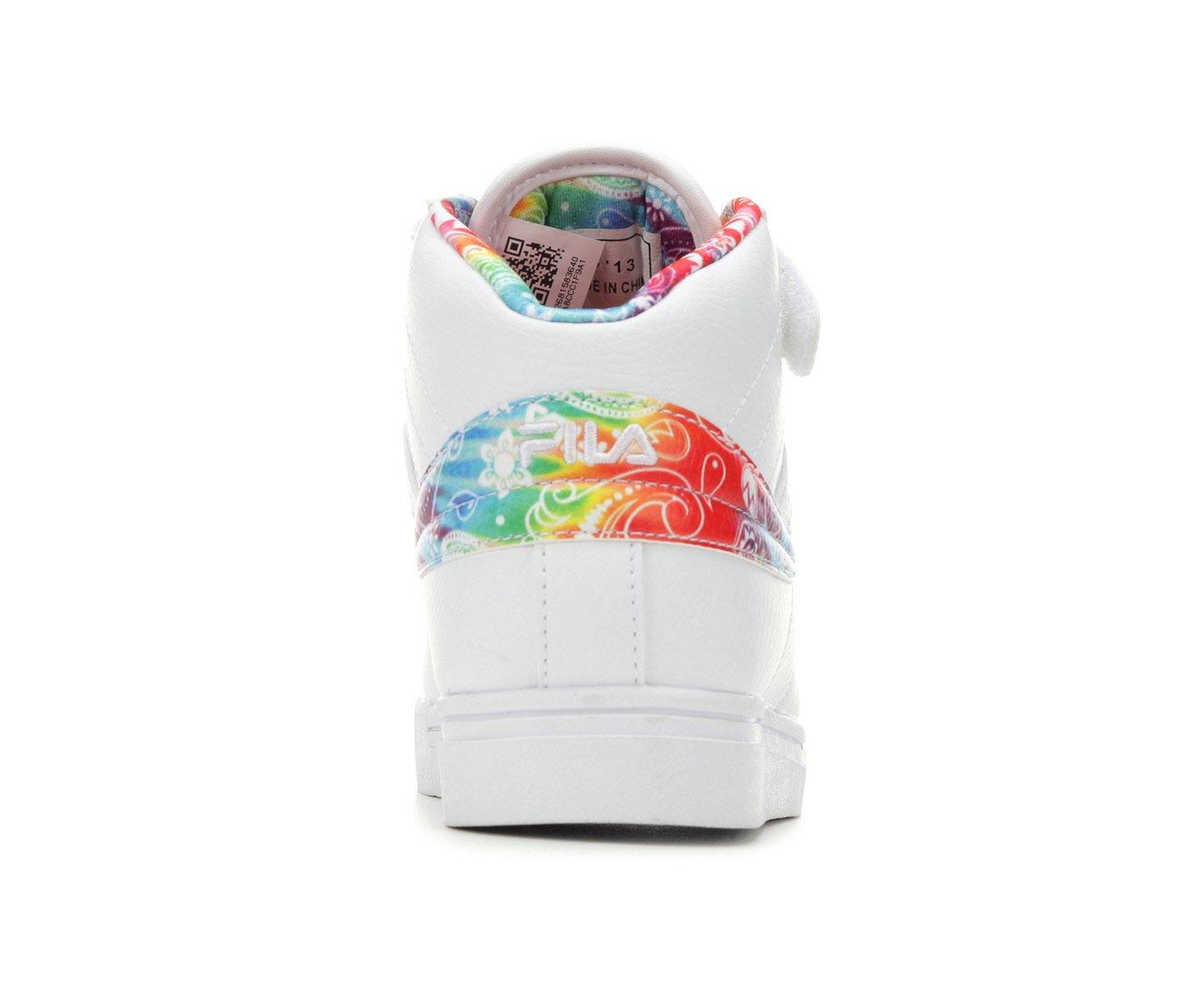 Girls' Fila Little Kid & Big Kid Vulc 13 Rogue Tie-Dye High-Top Sneakers