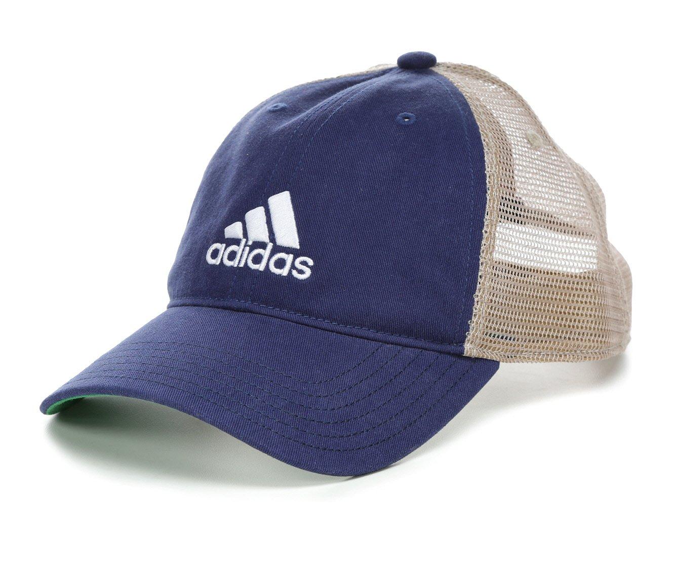 Men's Adidas Relaxed Mesh Snapback Hat, Team Navy Blue/White/Khaki