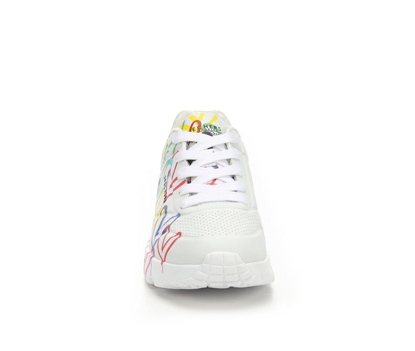 Girls' Skechers Street Little Kid & Big Kid Uno Lite Heart Wedge Sneakers