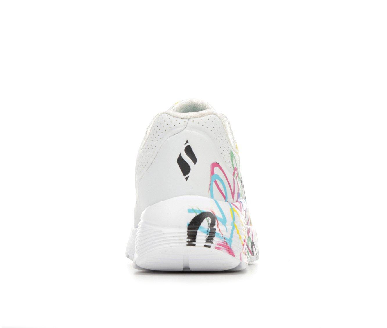 Girls' Skechers Street Little Kid & Big Kid Uno Lite Heart Wedge Sneakers