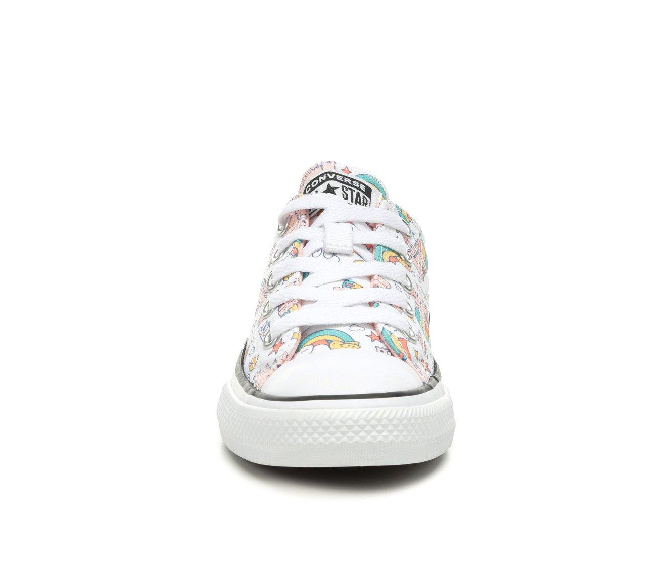 Converse Chuck Taylor All Star Rainbow Castle Preschool Girls' Shoes, White/Pink, Size: 2