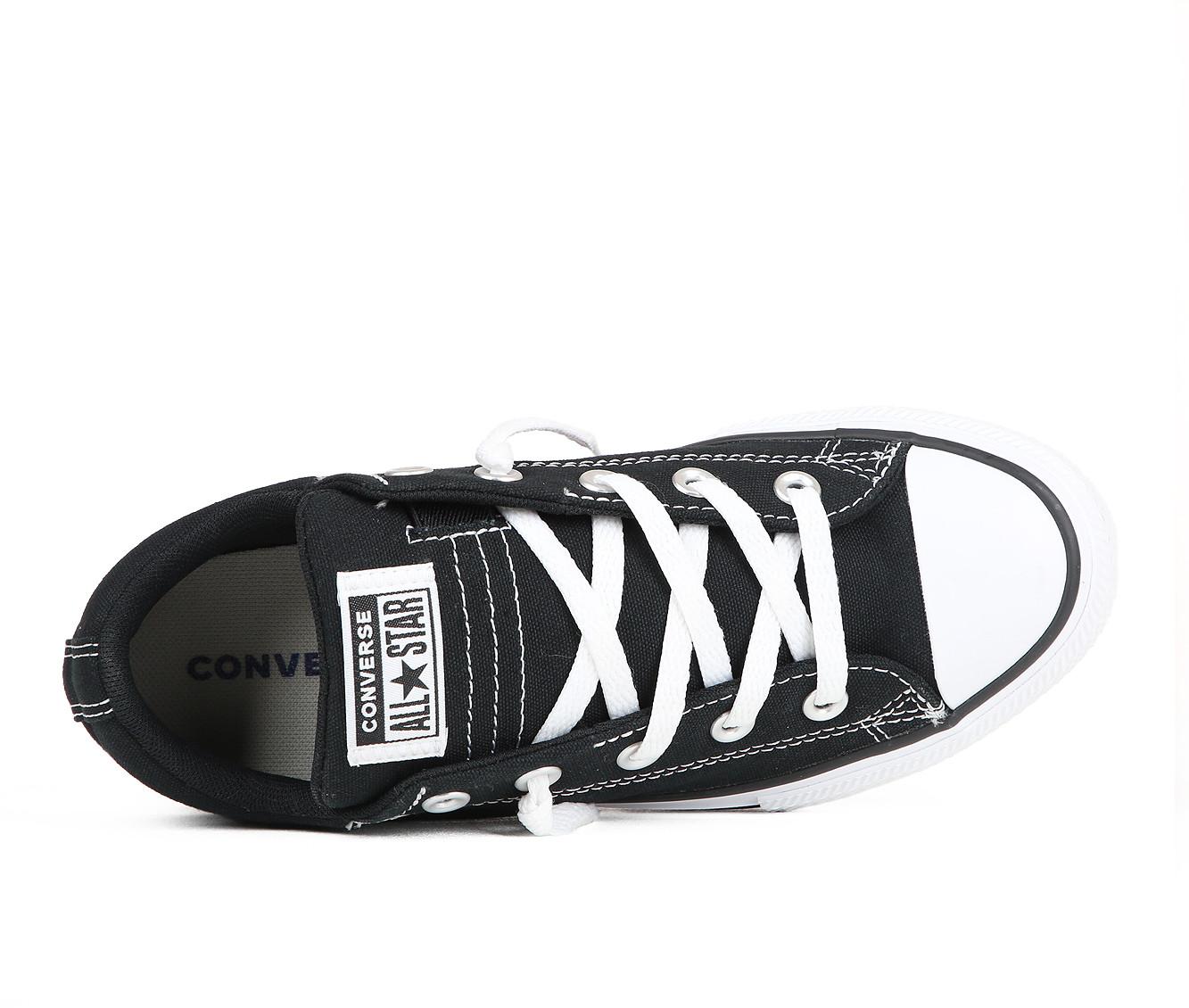 Kids black and white converse on sale