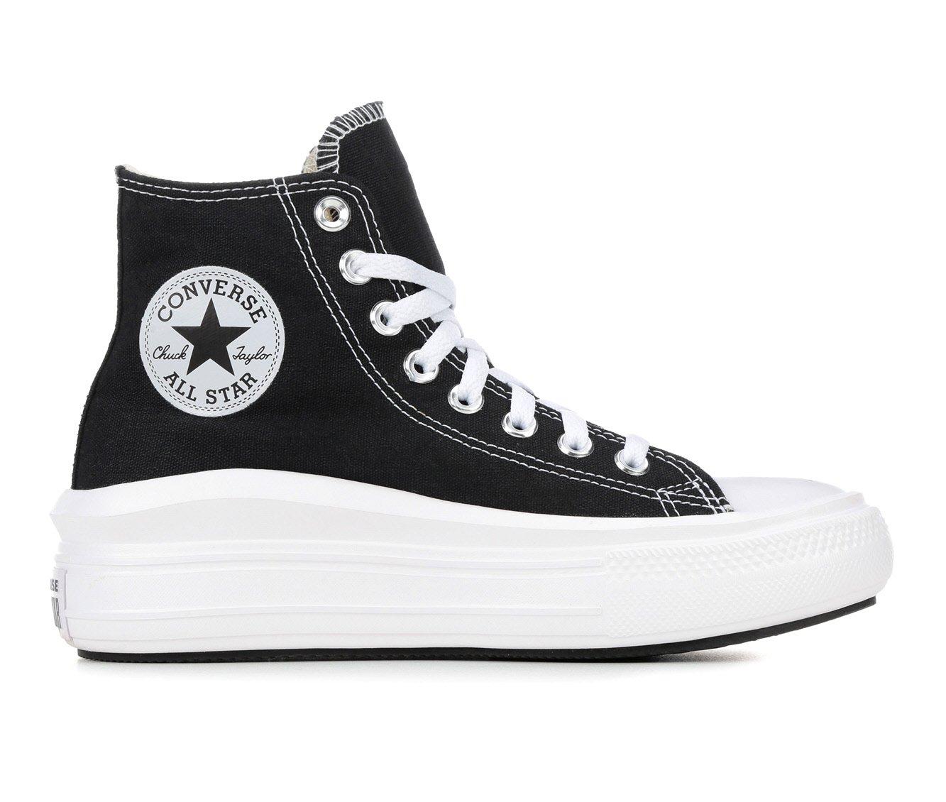 Converse Black White Chuck Taylor All Star Move High Sneakers