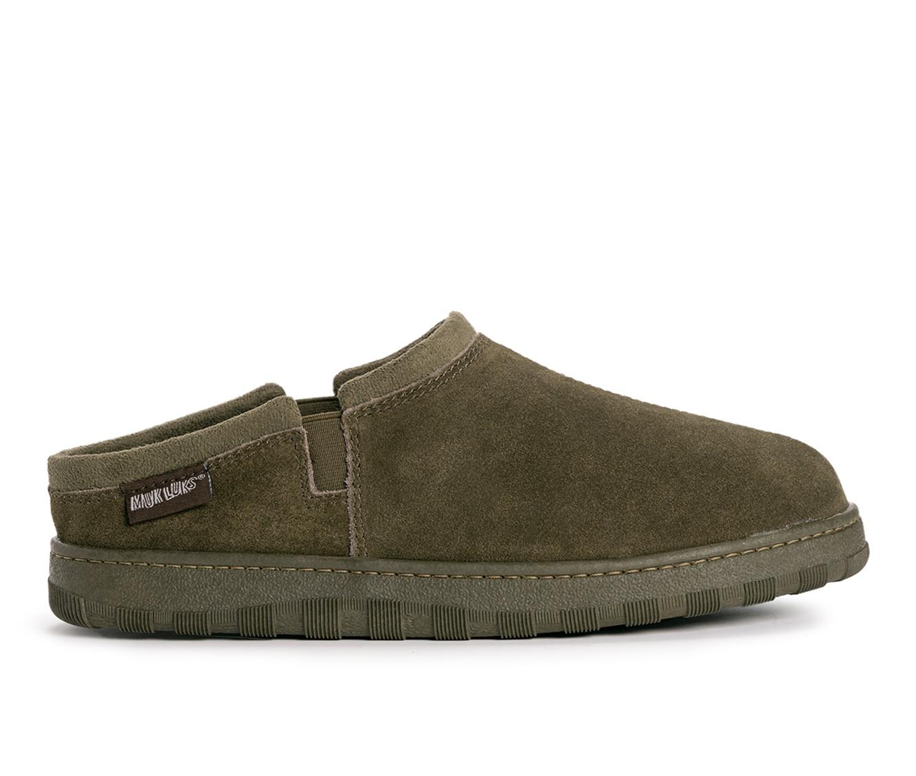 MUK LUKS Men's Matt Printed Berber Suede Clog Slippers