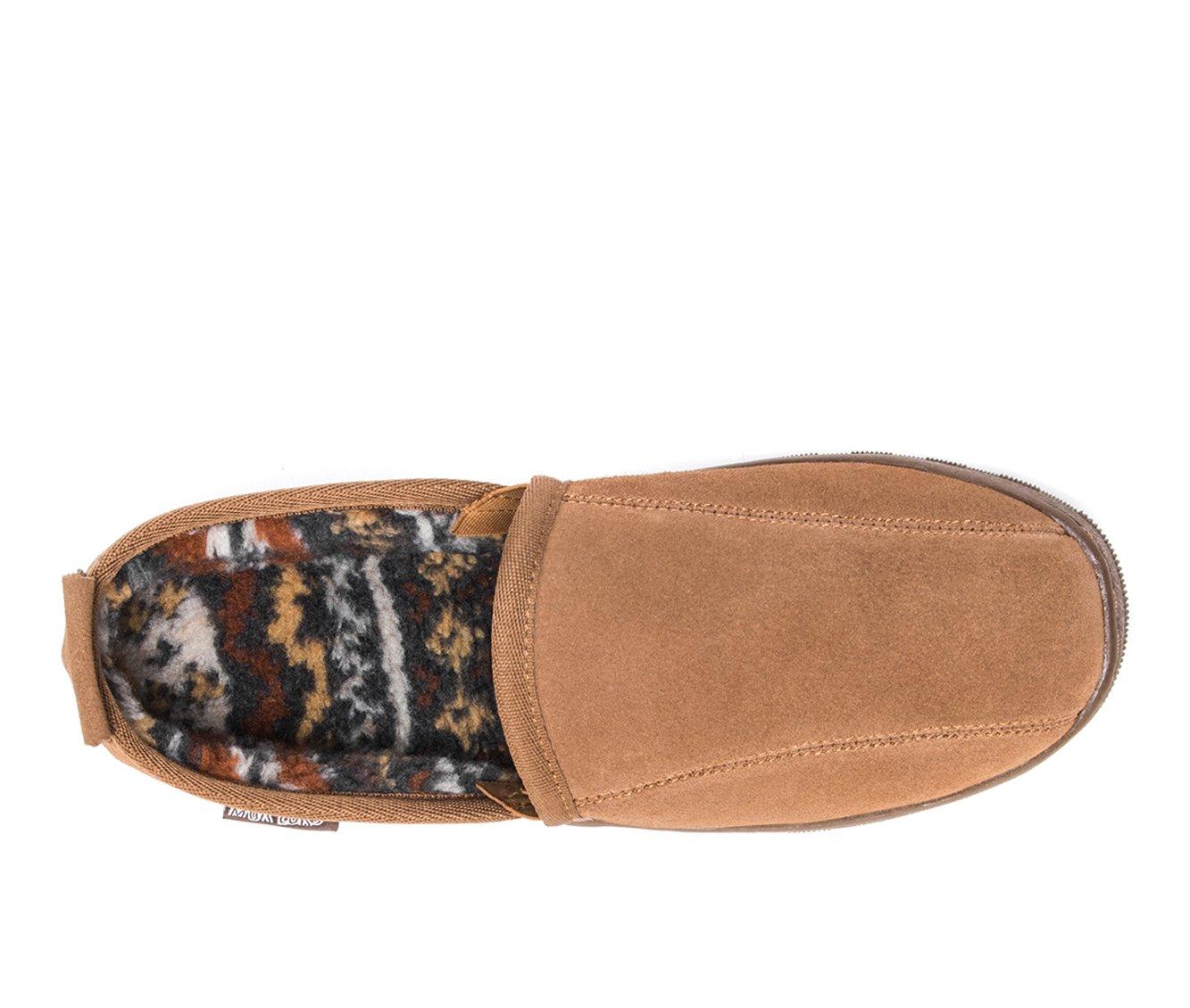 MUK LUKS Eric Printed Berber Suede Slippers