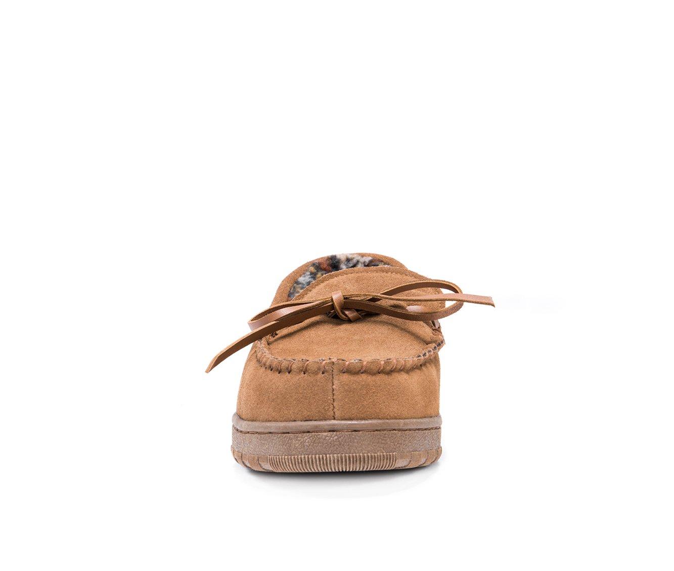 MUK LUKS Men's Paul Printed Berber Suede Moccasins