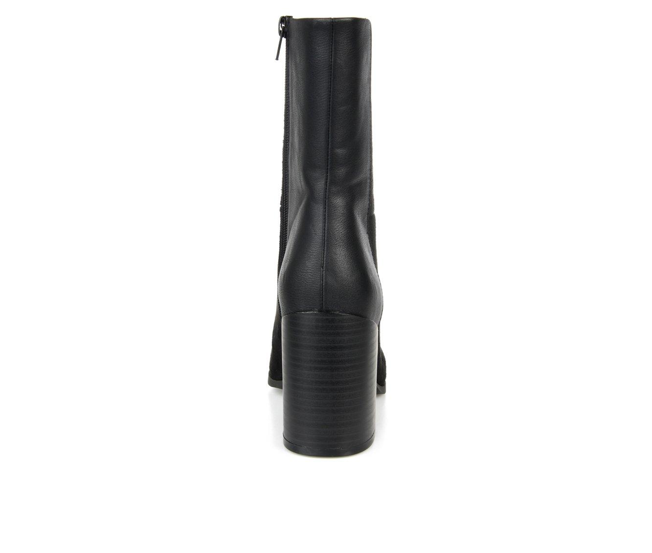 Women's Journee Collection Sharlie Block Heel Mid Calf Boots