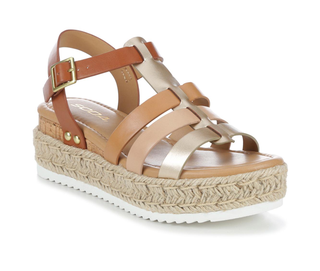 Women's Soda Trader Espadrille Wedge Sandals