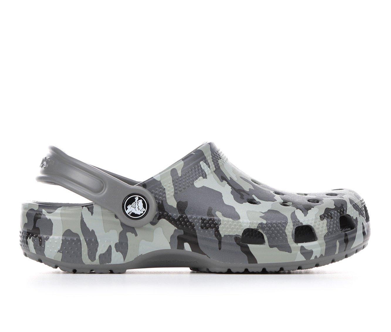 Youth store camo crocs