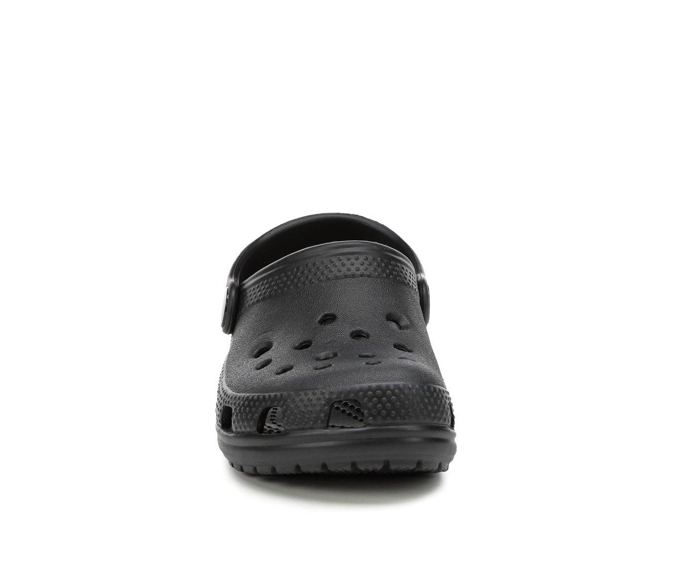 Big kids black discount crocs