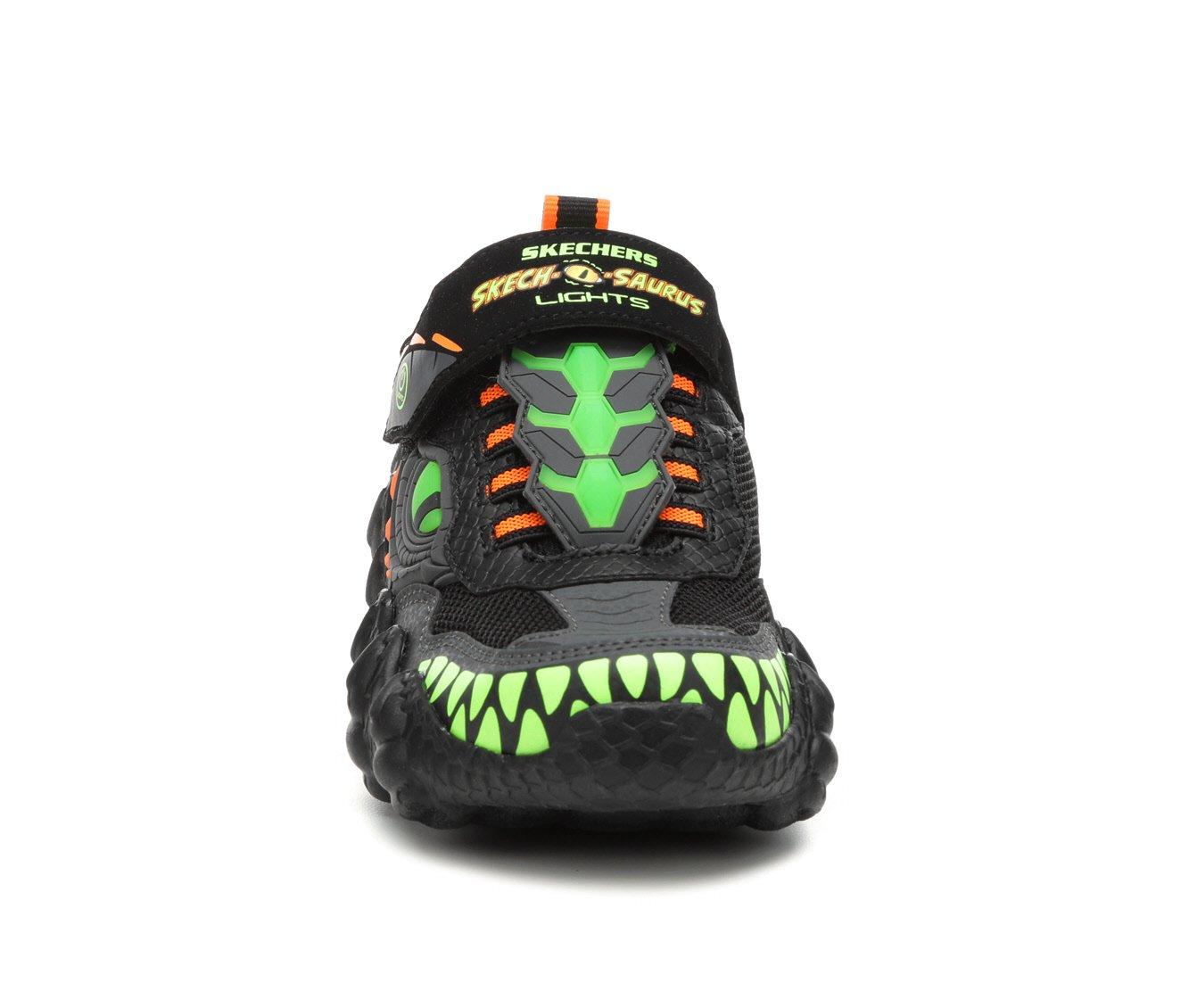 Kid & Dinosaur Carnival Sneakers Skechers | Big Skech-O-Saurus Kid Little Light-Up Shoe Boys\'