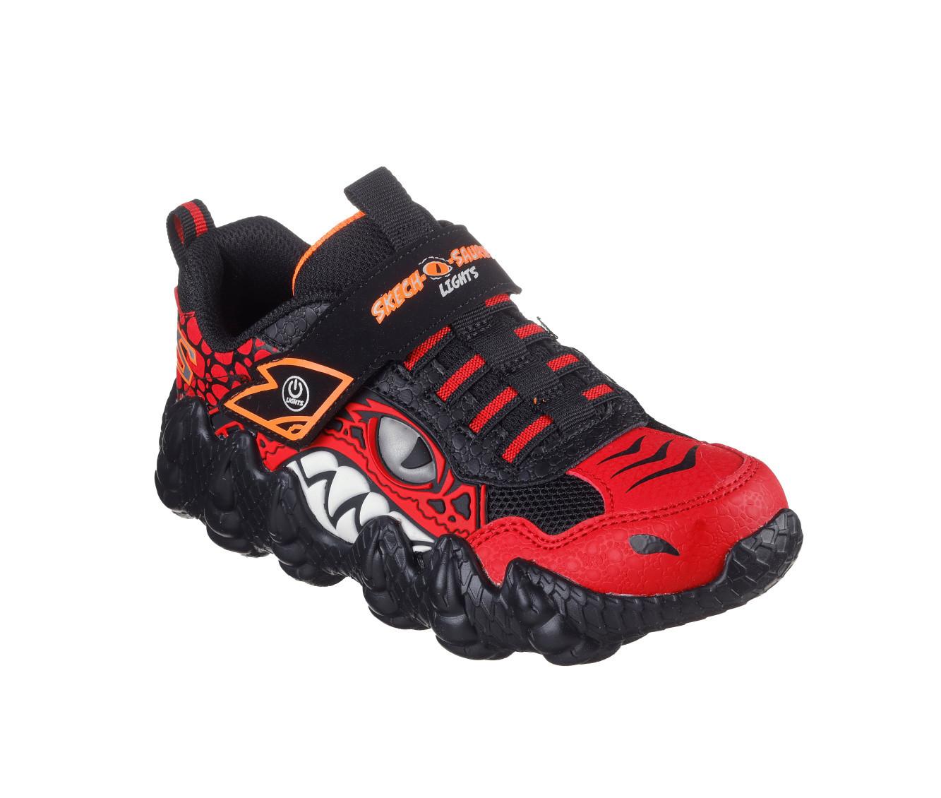 Boys' Skechers Little Kid & Big Kid Skech-O-Saurus Dinosaur Light-Up Sneakers