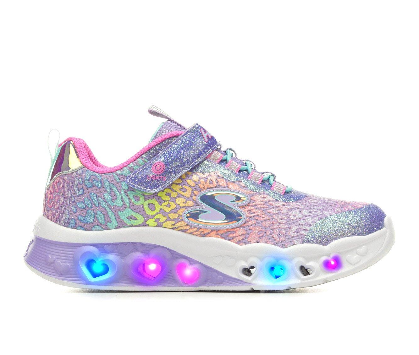 Girls' Skechers Little Kid & Big Kid Flutter Heart Lights Loves Light-Up Sneakers