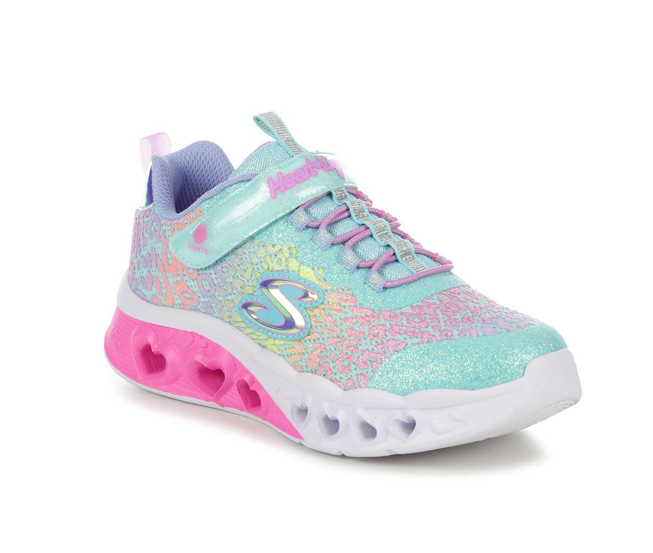 Girls' Skechers Little Kid & Big Kid Flutter Heart Lights Loves Light-Up Sneakers