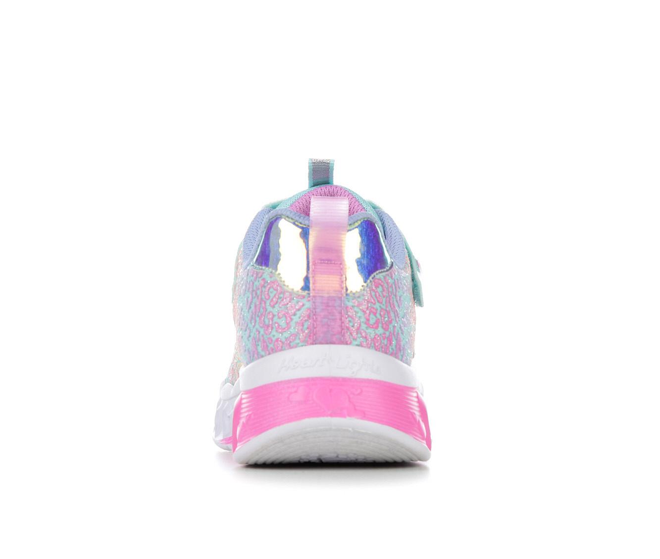 Girls' Skechers Little Kid & Big Kid Flutter Heart Lights Loves Light-Up Sneakers