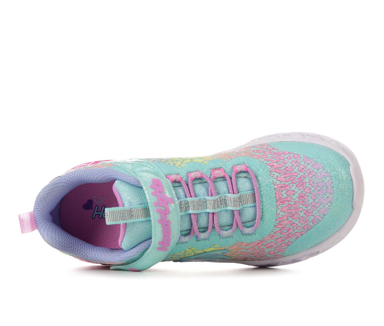 Girls' Skechers Little Kid & Big Kid Flutter Heart Lights Loves Light-Up Sneakers