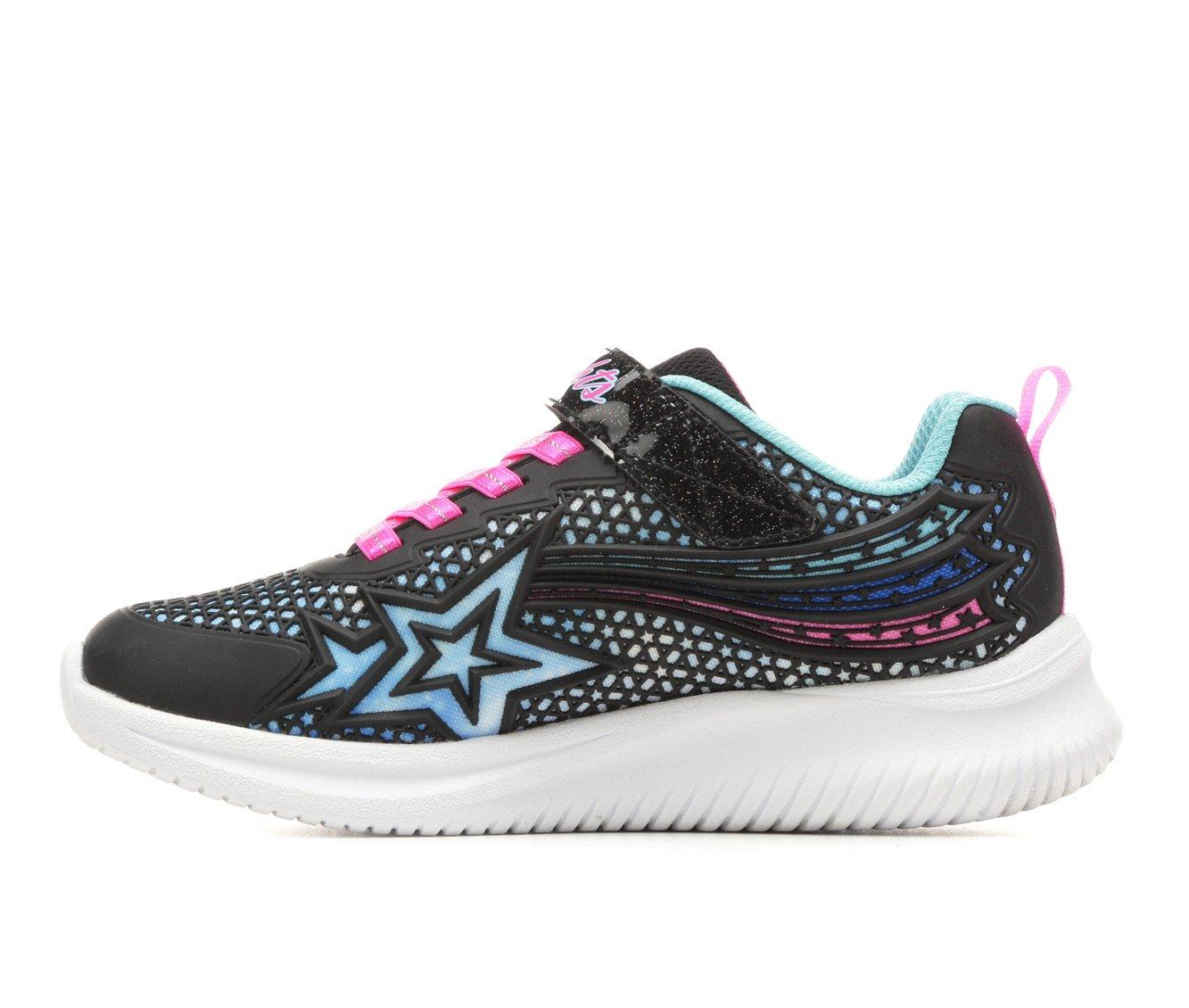 Girls' Skechers Little Kid & Big Kid Jumpsters Wishful Star Light-Up Sneakers