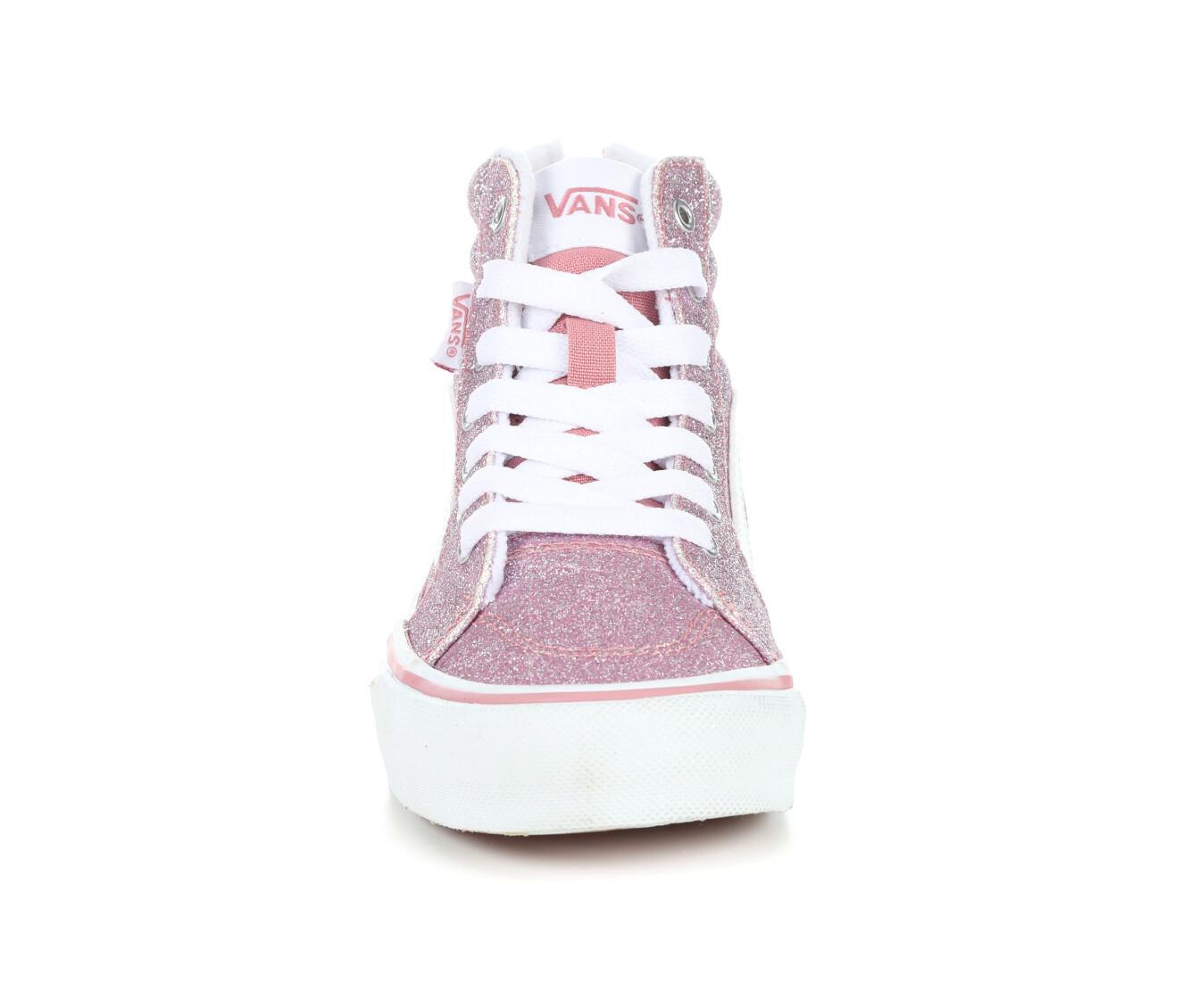 Little girl high top vans best sale