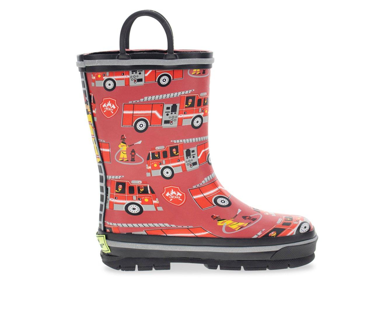 Boys Western Chief Toddler Fire Truck Rescue Rain Boots Shoe