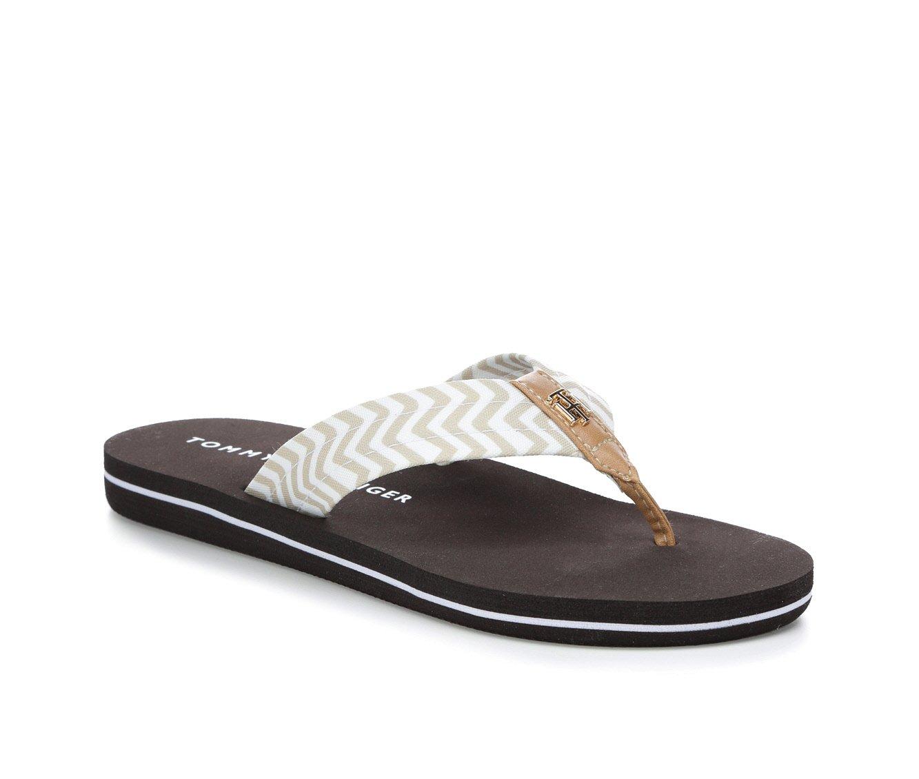 Tommy hilfiger hotsell black flip flops