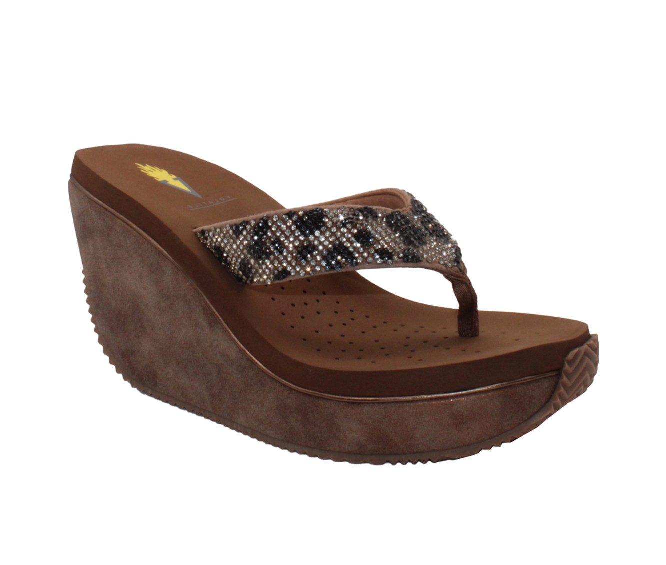 Women's Volatile Glimpse Platform Wedge Flip-Flops