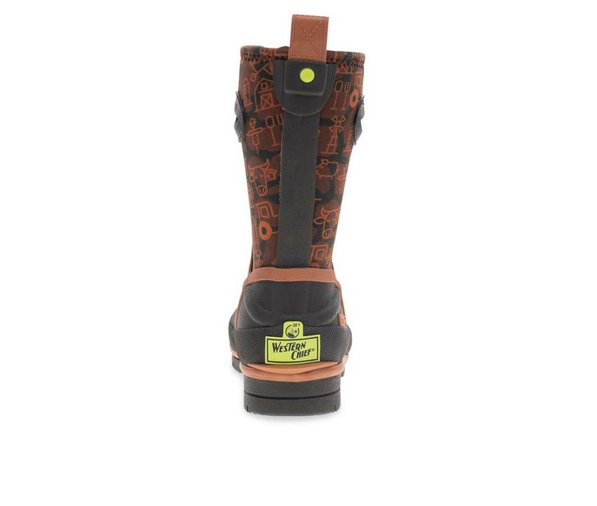 Boys' Western Chief Toddler & Little Kid Farm Camo Neoprene Waterproof Boots